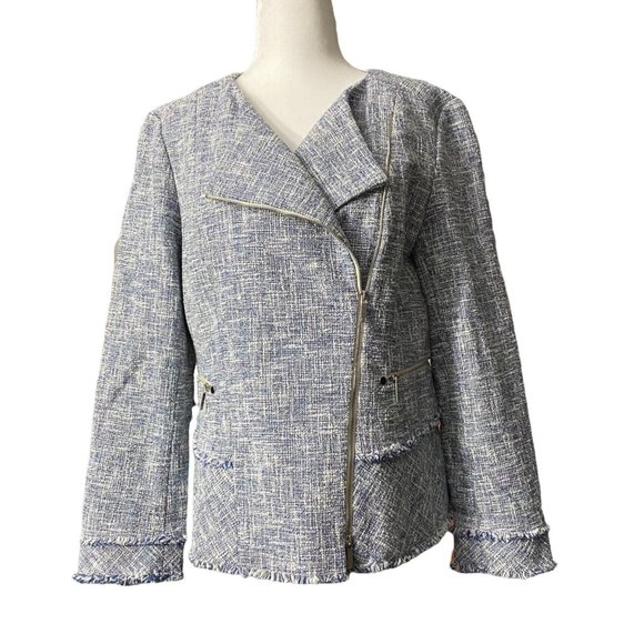 Lafayette 148 New York Asymmetrical Tweed Size 6 - Picture 11 of 15